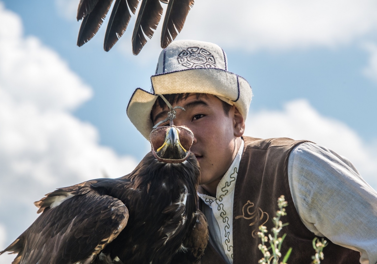 Festival degli uccelli rapaci nel Kyrgyzstan 